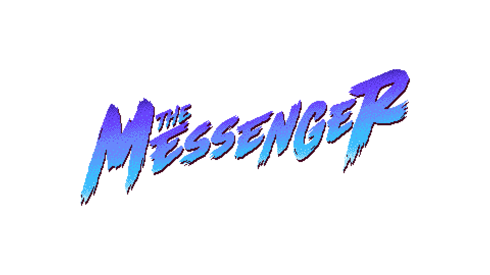 the pixel art logo for the messenger
